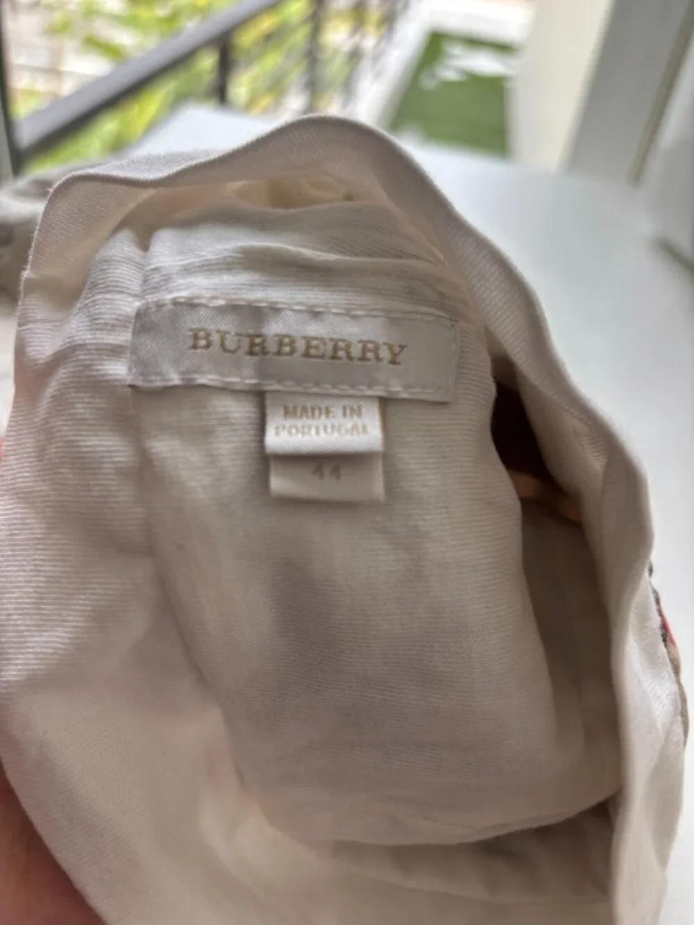 Burberry Baby Beanie Beige Checkered Pattern Size 44?